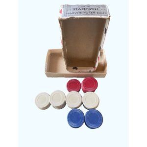 Vintage Assorted Stackwell Harvite Poker Chips